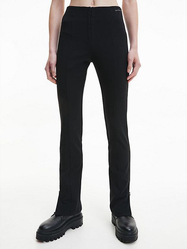 Calvin Klein USA High Rise Slim Womens Pants Black 2975630-IT